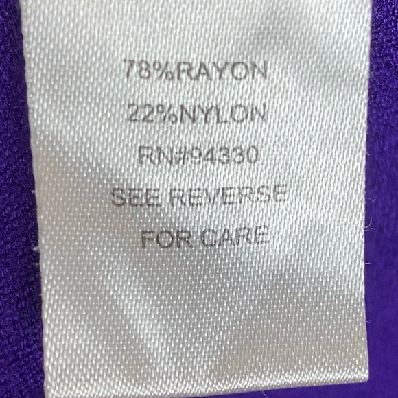 Takeout Size XS Purple V-Neck Long Sleeve Maternity Winter/Fall Sweater Top - Picture 5 of 6